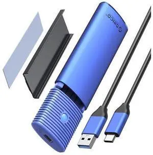 WRIARICH M.2 NVMe SATA SSD Enclosure Adapter Tool-Free, USB C 3.2 Gen 2 10Gbps NVMe, 5Gbps NGFF SATA PCIe M-Key(B+M Key) 2230/2242/2260/2280, Aluminum External M2 Reader Support UASP Trim-BL(G2A) WRIARICH M.2 NVMe SATA SSD Enclosure Adapter Tool-Free, USB C 3.2 Gen 2 10Gbps NVMe, 5Gbps NGFF SATA PCIe M-Key(B+M Key) 2230/2242/2260/2280, Aluminum External M2 Reader Support UASP Trim-BL(G2A)