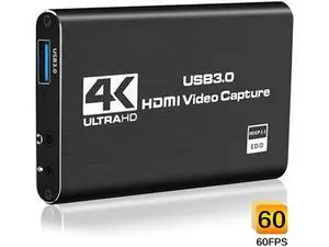 WRIARICH 4K Audio Video Capture Card, USB 3.0 HDMI Video Capture Device, Full HD 1080P for Game Recording, Live Streaming Broadcasting WRIARICH 4K Audio Video Capture Card, USB 3.0 HDMI Video Capture Device, Full HD 1080P for Game Recording, Live Streaming Broadcasting