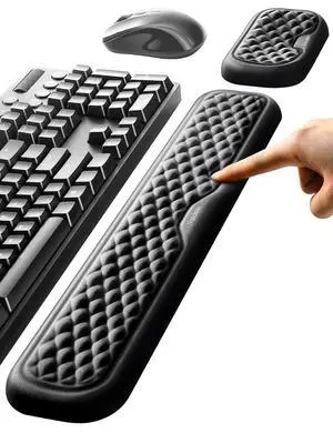 WRIARICH Wrist Rest for Keyboard and Mouse, Computer Ergonomic Wrist Support Pad, Soft Memory Foam Arm Cushion for Desk, Palm Hand Office Laptop Typing WRIARICH Wrist Rest for Keyboard and Mouse, Computer Ergonomic Wrist Support Pad, Soft Memory Foam Arm Cushion for Desk, Palm Hand Office Laptop Typing