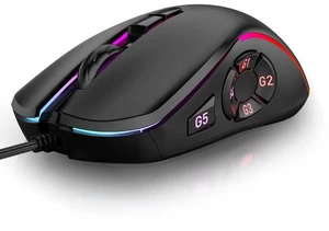 WRIARICH Wired Gaming Mouse with Macro Drive, 12800 DPI Adjustable, 10 Buttons Programmable, 14 RGB Lighting Effects, Ergonomic for Gaming and Office Work (X9) WRIARICH Wired Gaming Mouse with Macro Drive, 12800 DPI Adjustable, 10 Buttons Programmable, 14 RGB Lighting Effects, Ergonomic for Gaming and Office Work (X9)