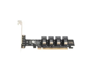 WRIARICH PUSOKEI PCIE to U.2 Adapter Card, PCIE X16 to 4 Port U.2 NVME SFF-8643/8639 Expansion Card, PCIE 4.0 U.2 Split Card with LED indicator for WRIARICH PUSOKEI PCIE to U.2 Adapter Card, PCIE X16 to 4 Port U.2 NVME SFF-8643/8639 Expansion Card, PCIE 4.0 U.2 Split Card with LED indicator for