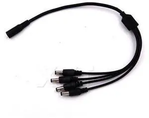 WRIARICH 10pcs/lot Portable 5.5x2.1mm DC Power Cable 1 Female to 4 Male Plug Splitter Adapter for Security CCTV Camera cable WRIARICH 10pcs/lot Portable 5.5x2.1mm DC Power Cable 1 Female to 4 Male Plug Splitter Adapter for Security CCTV Camera cable