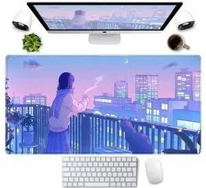 Purple Anime Kawaii Desk Mat Mousepad Cute Cat XXL Large Gaming Japanese Girly Aesthetic Mouse Pad Tokyo Street Desk Mat 31.5x15.75 in Girl Gamer Desktop Mat Computer Laptop Keyboard Mouse Mat Purple Anime Kawaii Desk Mat Mousepad Cute Cat XXL Large Gaming Japanese Girly Aesthetic Mouse Pad Tokyo Street Desk Mat 31.5x15.75 in Girl Gamer Desktop Mat Computer Laptop Keyboard Mouse Mat