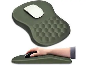 Hokafenle Ergonomic Mouse Pad Wrist Support with Massage Design, Wrist Rest Pain Relief Mousepad with Memory Foam&Non-Slip PU Base, Mouse Pads for Wireless Mouse & Desk (12x8 inch,Olive Green) Hokafenle Ergonomic Mouse Pad Wrist Support with Massage Design, Wrist Rest Pain Relief Mousepad with Memory Foam&Non-Slip PU Base, Mouse Pads for Wireless Mouse & Desk (12x8 inch,Olive Green)