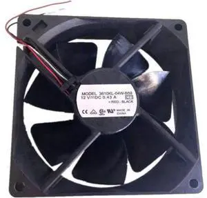 WRIARICH 3610KL-04W-B59 3-Wire (92x92x25mm) 12V 0.43A Power Supply Cooling Fan WRIARICH 3610KL-04W-B59 3-Wire (92x92x25mm) 12V 0.43A Power Supply Cooling Fan