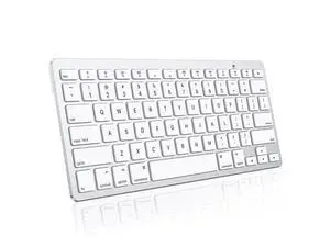 Wireless Keyboard for Mac, Keyboard for Mac, Stable Bluetooth & Ultra-Slim Portable, Ergonomic Design, Compatible with MacBook Pro/Air/iMac, Silverwhite Wireless Keyboard for Mac, Keyboard for Mac, Stable Bluetooth & Ultra-Slim Portable, Ergonomic Design, Compatible with MacBook Pro/Air/iMac, Silverwhite
