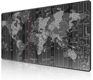 KTRIO Large Gaming Mouse Pad with Stitched Edges, Extended Mousepad with Superior Micro-Weave Cloth, Non-Slip Base, Water Resist Keyboard Pad, Desk Mat for Gamer, Office & Home, 31.5x15.7in, World Map KTRIO Large Gaming Mouse Pad with Stitched Edges, Extended Mousepad with Superior Micro-Weave Cloth, Non-Slip Base, Water Resist Keyboard Pad, Desk Mat for Gamer, Office & Home, 31.5x15.7in, World Map