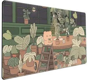 WRIARICH Cute Desk Mat Kawaii Bear Mousepad Cute Anime Plant Desk Protector Kawai Aesthetic Brown and Green Forest Keyboard Mat Large Mouse Pad XXL Gaming Desk Pad XL Office Home Decor for Women Girls WRIARICH Cute Desk Mat Kawaii Bear Mousepad Cute Anime Plant Desk Protector Kawai Aesthetic Brown and Green Forest Keyboard Mat Large Mouse Pad XXL Gaming Desk Pad XL Office Home Decor for Women Girls