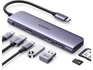 WRIARICH USB-C Hub 7 in 1 USB C Dongle 4K HDMI, 100W PD Charging, USB-C & 2 USB-A 5Gbps Data Ports, SD/TF Card Reader for MacBook Pro/Air, iPad Pro,iPhone 15 Pro/Pro Max, XPS, Thinkpad WRIARICH USB-C Hub 7 in 1 USB C Dongle 4K HDMI, 100W PD Charging, USB-C & 2 USB-A 5Gbps Data Ports, SD/TF Card Reader for MacBook Pro/Air, iPad Pro,iPhone 15 Pro/Pro Max, XPS, Thinkpad