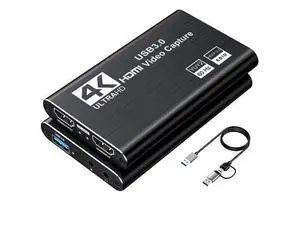 WRIARICH Video Capture Card, Audio Video Capture Card, USB 3.0 Capture Card 4K HDMI Loop-Out, 1080P 60FPS/2K 30FPS Video Game Capture for Streaming Works for PS5/Switch/Camera/PC/OBS(Black) WRIARICH Video Capture Card, Audio Video Capture Card, USB 3.0 Capture Card 4K HDMI Loop-Out, 1080P 60FPS/2K 30FPS Video Game Capture for Streaming Works for PS5/Switch/Camera/PC/OBS(Black)