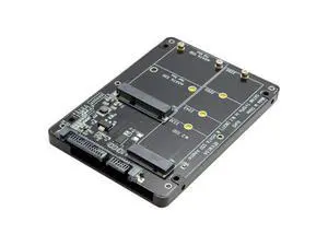 WRIARICH 2 in 1 Combo M.2 NGFF B-Key & MSATA SSD to SATA 3.0 Adapter Converter Case Enclosure Support SATA Reversion 3.2 WRIARICH 2 in 1 Combo M.2 NGFF B-Key & MSATA SSD to SATA 3.0 Adapter Converter Case Enclosure Support SATA Reversion 3.2