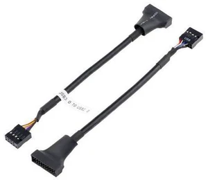 WRIARICH USB 2.0 9pin Housing Male to Motherboard USB 3.0 20pin Header Female Cable 0.1M WRIARICH USB 2.0 9pin Housing Male to Motherboard USB 3.0 20pin Header Female Cable 0.1M