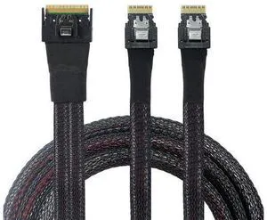 WRIARICH Slimline SAS SFF 8654 8i to Dual SFF 8654 4i Server Cable with Anti-Misplug Design \u2013 12Gbps High Speed 32AWG Data Transfer Cord, 10 Ohm Impedance (0.8M) WRIARICH Slimline SAS SFF 8654 8i to Dual SFF 8654 4i Server Cable with Anti-Misplug Design \u2013 12Gbps High Speed 32AWG Data Transfer Cord, 10 Ohm Impedance (0.8M)