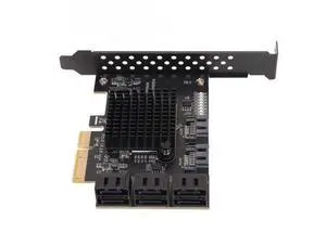 WRIARICH Controller PCI Express Expansion Card, SATA Card 8 Port Support Hot Swappable Boot System, Disk PCIE to SATA 3.0 Expansion Board with Short Baffle for WRIARICH Controller PCI Express Expansion Card, SATA Card 8 Port Support Hot Swappable Boot System, Disk PCIE to SATA 3.0 Expansion Board with Short Baffle for