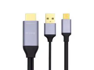 WRIARICH Vszerda Reversible HDMI to USB-C Cable 4K, HDMI 1.4 Source to USB 3.1 Type C Male HDTV Cord for for Laptop Monitor 1.8m WRIARICH Vszerda Reversible HDMI to USB-C Cable 4K, HDMI 1.4 Source to USB 3.1 Type C Male HDTV Cord for for Laptop Monitor 1.8m