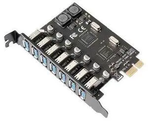 WRIARICH 7 Ports PCI-E to USB 3.0 HUB PCI Express Expansion Card Adapter 5Gbps for Motherboard WRIARICH 7 Ports PCI-E to USB 3.0 HUB PCI Express Expansion Card Adapter 5Gbps for Motherboard