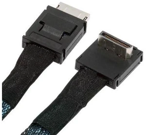 WRIARICH Down Angled 90 Degree OcuLink PCIe 4.0 PCI-Express SFF-8611 4i to SFF-8611 Data Active Cable for eGPU SSD 80cm WRIARICH Down Angled 90 Degree OcuLink PCIe 4.0 PCI-Express SFF-8611 4i to SFF-8611 Data Active Cable for eGPU SSD 80cm
