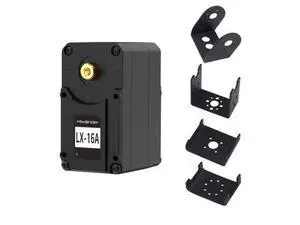 WRIARICH LX-16A Serial Bus Servo with Bracket, Dual Bearing Full Metal Gear Steering Servo with Debug System for RC Robot DIY, High Torque Servo 17KG.CM 6V - 19.5KG.CM 7.4V, Control Angle 240° WRIARICH LX-16A Serial Bus Servo with Bracket, Dual Bearing Full Metal Gear Steering Servo with Debug System for RC Robot DIY, High Torque Servo 17KG.CM 6V - 19.5KG.CM 7.4V, Control Angle 240°
