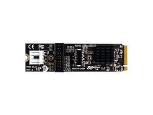 WRIARICH 5Gbps Type-E USB 3.1 Front Panel Socket & USB 2.0 to NVME NGFF M-Key Express Card VL805 Adapter for Motherboard WRIARICH 5Gbps Type-E USB 3.1 Front Panel Socket & USB 2.0 to NVME NGFF M-Key Express Card VL805 Adapter for Motherboard
