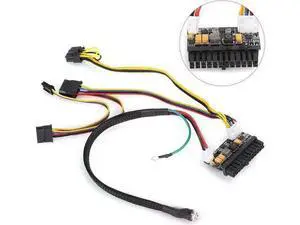 WRIARICH Asixxsix PC Power Supply Power Module, Quietly Work Without Noise, 24Pin Stable and Reliable, 12V DC Input for Mini-ITX 1U Case WRIARICH Asixxsix PC Power Supply Power Module, Quietly Work Without Noise, 24Pin Stable and Reliable, 12V DC Input for Mini-ITX 1U Case