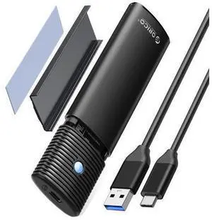 WRIARICH M.2 NVMe SATA SSD Enclosure Adapter Tool-Free, USB C 3.2 Gen 2 10Gbps NVMe, 5Gbps NGFF SATA PCIe M-Key(B+M Key) 2230/2242/2260/2280, Aluminum External M2 Reader Support UASP Trim- BK(G2A) WRIARICH M.2 NVMe SATA SSD Enclosure Adapter Tool-Free, USB C 3.2 Gen 2 10Gbps NVMe, 5Gbps NGFF SATA PCIe M-Key(B+M Key) 2230/2242/2260/2280, Aluminum External M2 Reader Support UASP Trim- BK(G2A)