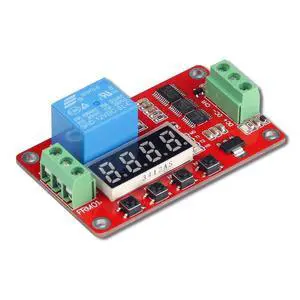 WRIARICH DC 12V Programmable Multifunction Time Delay Relay Module, On Delay and Off Delay 0.1s to 270h Timer with Segment LEDs Display for Smart Home, Automatic Control WRIARICH DC 12V Programmable Multifunction Time Delay Relay Module, On Delay and Off Delay 0.1s to 270h Timer with Segment LEDs Display for Smart Home, Automatic Control