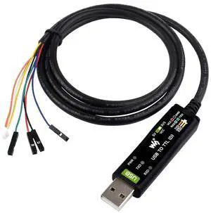 WRIARICH Industrial USB to TTL Serial Adapter Cable, USB to TTL (D) Converter Onboard FT232RNL Chip Suitable for Raspberry Pi 5 Serial Port Debugging,3.3V/5V Voltage Level Switching WRIARICH Industrial USB to TTL Serial Adapter Cable, USB to TTL (D) Converter Onboard FT232RNL Chip Suitable for Raspberry Pi 5 Serial Port Debugging,3.3V/5V Voltage Level Switching