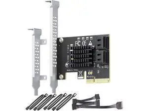 WRIARICH 4-Port SATA Expansion Card (PCIe 3.0 x4 to 6Gbps SATA Card), Supports OS Boot, Compatible with Windows/Mac/Linux/NAS WRIARICH 4-Port SATA Expansion Card (PCIe 3.0 x4 to 6Gbps SATA Card), Supports OS Boot, Compatible with Windows/Mac/Linux/NAS