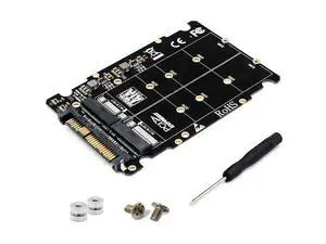 WRIARICH M.2 SSD to U.2 Adapter 2in1 M.2 NVMe and SATA-Bus NGFF SSD to PCI-e U.2 SFF-8639 Adapter PCIe M2 Converter for Desktop Computers WRIARICH M.2 SSD to U.2 Adapter 2in1 M.2 NVMe and SATA-Bus NGFF SSD to PCI-e U.2 SFF-8639 Adapter PCIe M2 Converter for Desktop Computers