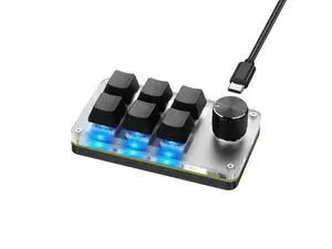 WRIARICH SinLoon Mini Macro Programmable Keyboard USB Mini 6 Key 1 Knob Mechanical OSU Gaming Keyboard RGB DIY Multi-Function Keyboard Compatible with Mac OS, Windows (Black) WRIARICH SinLoon Mini Macro Programmable Keyboard USB Mini 6 Key 1 Knob Mechanical OSU Gaming Keyboard RGB DIY Multi-Function Keyboard Compatible with Mac OS, Windows (Black)