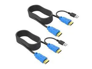 WRIARICH MT-VIKI 2in 1 USB HDMI KVM Cable for USB KVM Cable HDMI (3M-2packs) WRIARICH MT-VIKI 2in 1 USB HDMI KVM Cable for USB KVM Cable HDMI (3M-2packs)
