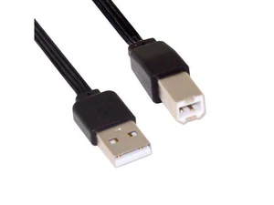 WRIARICH USB 2.0 Type-A Male to Type-B Male Data Flat Slim FPC Cable for Scanner & Disk & Printer 13cm WRIARICH USB 2.0 Type-A Male to Type-B Male Data Flat Slim FPC Cable for Scanner & Disk & Printer 13cm