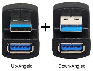 WRIARICH A Male to Female Extension 180 Degree 5Gbps 1 Set Up & Down Angled USB 3.0 Adapter WRIARICH A Male to Female Extension 180 Degree 5Gbps 1 Set Up & Down Angled USB 3.0 Adapter