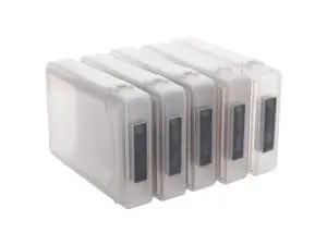 WRIARICH 5 Pcs 3.5" IDE SATA HDD Hard Drive Disk Plastic Storage Box Case Enclosure Cover WRIARICH 5 Pcs 3.5" IDE SATA HDD Hard Drive Disk Plastic Storage Box Case Enclosure Cover