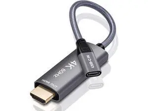WRIARICH USB-C Female to HDMI Male Cable Adapter,USB Type C 3.1 Input to HDMI Ouput Converter,4K 60Hz USBC Thunderbolt 3 Adapter for New MacBook Pro,Mac Air,Chromebook Pixel and More WRIARICH USB-C Female to HDMI Male Cable Adapter,USB Type C 3.1 Input to HDMI Ouput Converter,4K 60Hz USBC Thunderbolt 3 Adapter for New MacBook Pro,Mac Air,Chromebook Pixel and More