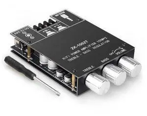 WRIARICH ZK-1002T 100W+100W Power Amplifier Board, TPA3116D2 Chip with Bluetooth and AUX Inputs, 2.0 Channel Audio Power Amplifier (ZK-1002T) WRIARICH ZK-1002T 100W+100W Power Amplifier Board, TPA3116D2 Chip with Bluetooth and AUX Inputs, 2.0 Channel Audio Power Amplifier (ZK-1002T)