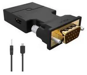 VGA to HDMI Adapter Converter with Audio,(PC VGA Source Output to TV/Monitor with HDMI Connector),FOINNEX Active Male VGA in Female HDMI 1080p Video Dongle adaptador for Computer,Laptop,Projector, TV VGA to HDMI Adapter Converter with Audio,(PC VGA Source Output to TV/Monitor with HDMI Connector),FOINNEX Active Male VGA in Female HDMI 1080p Video Dongle adaptador for Computer,Laptop,Projector, TV