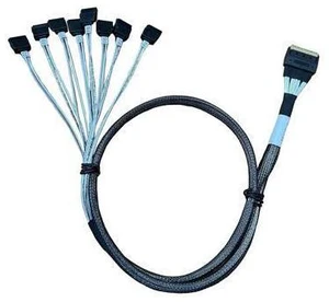 WRIARICH SlimSAS X8 to 8*SATA,SFF-8654 74P to 8*SATA 7P, SlimSAS Host/RAID to SATA Target HD, 85CM Cable WRIARICH SlimSAS X8 to 8*SATA,SFF-8654 74P to 8*SATA 7P, SlimSAS Host/RAID to SATA Target HD, 85CM Cable