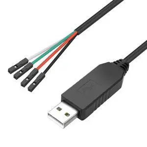 WRIARICH USB to TTL 5V 3.3V Serial Download Cable,USB to TTL TX RX VCC GND Pinout Signal 4 Pin Female Socket with Prolific FTDI Chip for Windows 10 8 7 XP Vista Android (3.3FT) WRIARICH USB to TTL 5V 3.3V Serial Download Cable,USB to TTL TX RX VCC GND Pinout Signal 4 Pin Female Socket with Prolific FTDI Chip for Windows 10 8 7 XP Vista Android (3.3FT)
