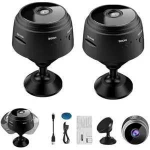 WRIARICH Mini Guard Cam, Miniguad Camera 2025 Magnetic Mini Security Camera, 1080p HD Secret Scope Hidden Camera with Audio Indoor/Outdoor Wireless (2pcs) WRIARICH Mini Guard Cam, Miniguad Camera 2025 Magnetic Mini Security Camera, 1080p HD Secret Scope Hidden Camera with Audio Indoor/Outdoor Wireless (2pcs)