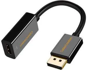WRIARICH Active DP to HDMI 4K 60Hz, DisplayPort to HDMI Adapter Support UHD 4K @60Hz Audio/Video, Eyefinity Multi-Screen Compatible, Black WRIARICH Active DP to HDMI 4K 60Hz, DisplayPort to HDMI Adapter Support UHD 4K @60Hz Audio/Video, Eyefinity Multi-Screen Compatible, Black