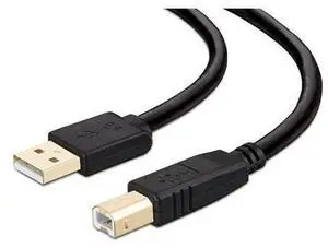 WRIARICH Printer Cable 15 feet USB Printer Cable Cord Type AMale to BMale Printer USB Cable for PrinterScannerGoldPlated WRIARICH Printer Cable 15 feet USB Printer Cable Cord Type AMale to BMale Printer USB Cable for PrinterScannerGoldPlated
