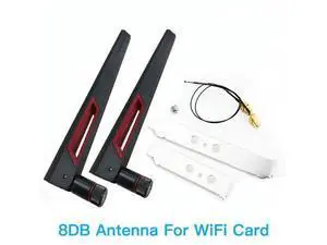 WRIARICH 2x8Dbi Dual Band M.2 IPEX MHF4 U.fl 20cm 30cm Cable to RP-SMA Pigtail WiFi Antenna Set For I-ntel AX210 AX200 9260 9560 NGFF Card(30cm antenna set) WRIARICH 2x8Dbi Dual Band M.2 IPEX MHF4 U.fl 20cm 30cm Cable to RP-SMA Pigtail WiFi Antenna Set For I-ntel AX210 AX200 9260 9560 NGFF Card(30cm antenna set)