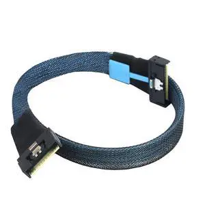 WRIARICH PCIe5.0 MCIO 8i to Slimline SAS 4.0 SFF-8654 8i 74-Pin Cable 24Gbps High-Speed Server Interconnect, 85 Ohm Copper Wire (0.5m) WRIARICH PCIe5.0 MCIO 8i to Slimline SAS 4.0 SFF-8654 8i 74-Pin Cable 24Gbps High-Speed Server Interconnect, 85 Ohm Copper Wire (0.5m)