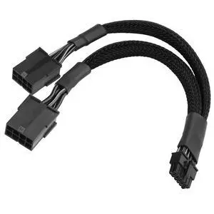 WRIARICH SQC118 12VHPWR PCIe 5.0 12-Pin to Dual 8-Pin (6+2) PCIe Adapter Cable for RTX 4090/4080/4070 Ti, PCI Express 5.0 GPU Power Adapter, 20cm Braided Cable WRIARICH SQC118 12VHPWR PCIe 5.0 12-Pin to Dual 8-Pin (6+2) PCIe Adapter Cable for RTX 4090/4080/4070 Ti, PCI Express 5.0 GPU Power Adapter, 20cm Braided Cable