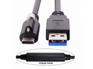 WRIARICH USB 3.1 Type-C Single Screw Locking to USB3.0 Data Cable Mount Type for Industrial Camera Recorder Laptop PC Disk (8 Meters) UC-045-8.0M F WRIARICH USB 3.1 Type-C Single Screw Locking to USB3.0 Data Cable Mount Type for Industrial Camera Recorder Laptop PC Disk (8 Meters) UC-045-8.0M F