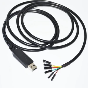 WRIARICH FTDI FT232RL CHIP USB TO 6 WAY 0.1" PITCH SINGLE-IN-LINE SIL 6PIN DUPONT JUMPER DEBUG RS232 SERIAL DEBUG COMMUNICATION CABLE (FT232RL 1X6P)
(1.8M Length) WRIARICH FTDI FT232RL CHIP USB TO 6 WAY 0.1" PITCH SINGLE-IN-LINE SIL 6PIN DUPONT JUMPER DEBUG RS232 SERIAL DEBUG COMMUNICATION CABLE (FT232RL 1X6P)
(1.8M Length)