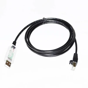 WRIARICH FTDI FT232RL USB TO RJ45 PLUG RS485 CONVERTER SERIAL COMMUNICATION CABLE FOR ESTUN PRONET/ED3M/ED3L/ED3S/ETS SERVO DRIVE TO PC
5M Length WRIARICH FTDI FT232RL USB TO RJ45 PLUG RS485 CONVERTER SERIAL COMMUNICATION CABLE FOR ESTUN PRONET/ED3M/ED3L/ED3S/ETS SERVO DRIVE TO PC
5M Length