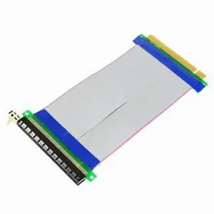 WRIARICH PCI-E Express 16X to 16x Male to Female Riser Extender Card Ribbon Cable 20cm WRIARICH PCI-E Express 16X to 16x Male to Female Riser Extender Card Ribbon Cable 20cm