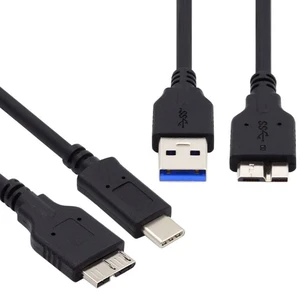 WRIARICH 2pcs/set USB 3.1 USB-C Type-C to Micro 3.0 and USB 3.0 Type-A Male to Micro 3.0 B Male Disk SSD Data Cable 15cm WRIARICH 2pcs/set USB 3.1 USB-C Type-C to Micro 3.0 and USB 3.0 Type-A Male to Micro 3.0 B Male Disk SSD Data Cable 15cm